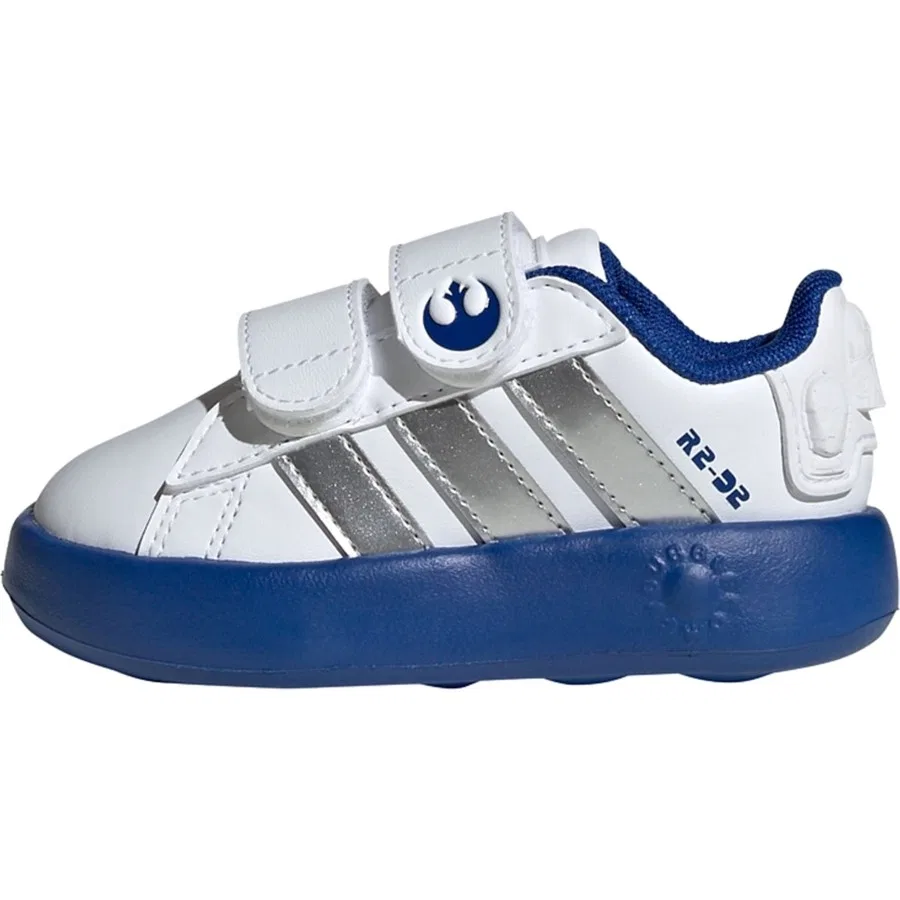 Кроссовки повседневные с принтом Star Wars Grand Court 2.0 adidas, Белый — фото 2