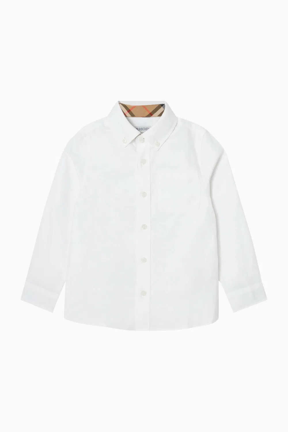 Рубашка с клетчатой отделкой Owen Burberry