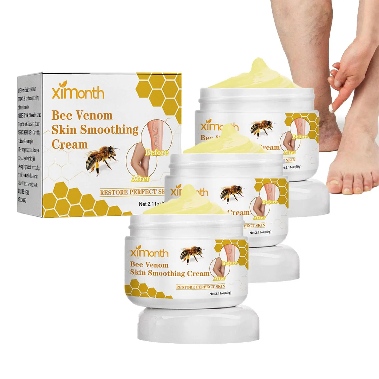 Крем от варикоза Bee Venom, Sovtay, 3 шт., 60 г