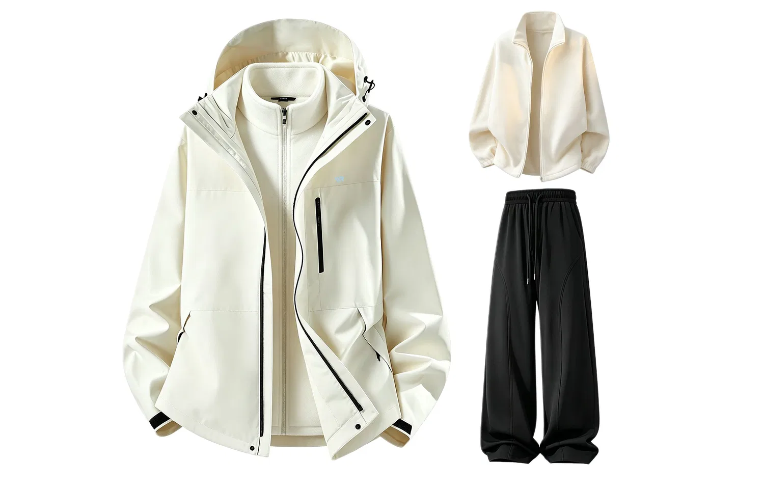 Детский спортивный комплект из куртки и брюк с капюшоном, Windbreaker Jacket & Pants Sets, WARRIOR — фото 4