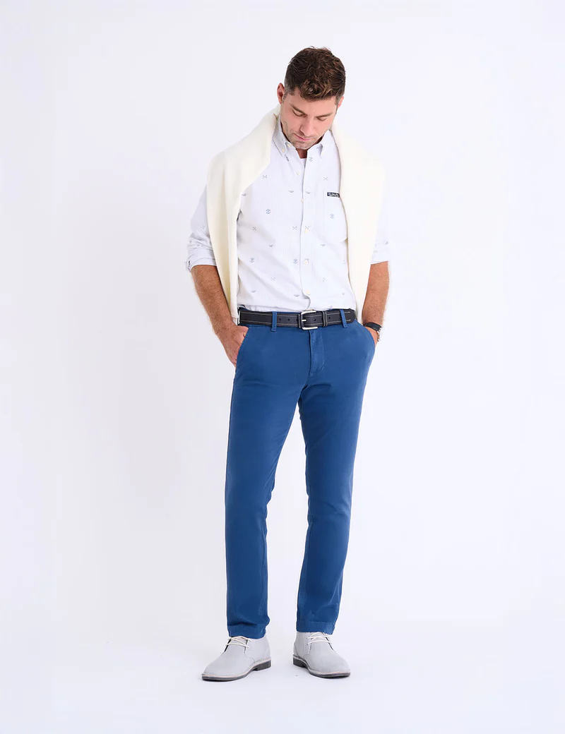 Рубашка U.S. Polo Assn Long Sleeve All Over Logo Print Oxford, светло-серый — фото 3