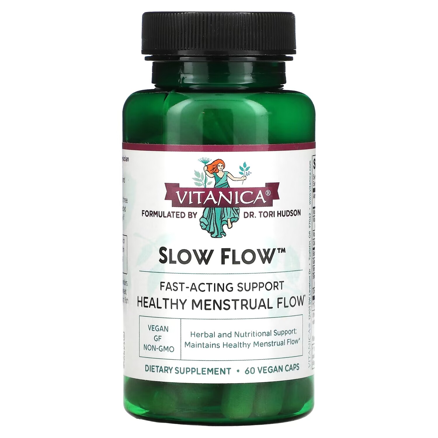 

Vitanica Slow Flow поддержка менструального цикла, 60 вегетарианских капсул