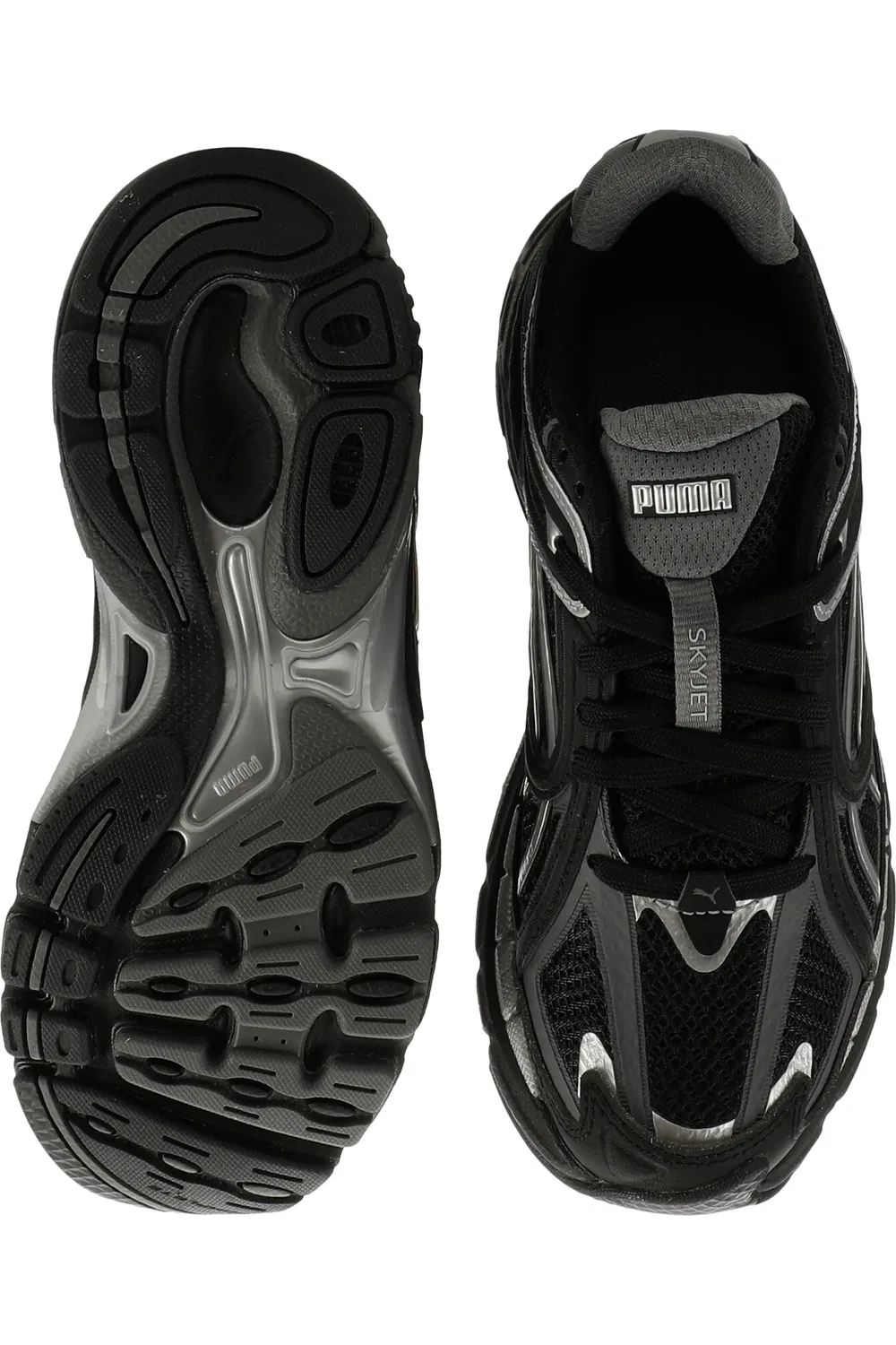 Кроссовки детские спортивные Skyjet PUMA, puma черный/темно-серый/серебристый — фото 3