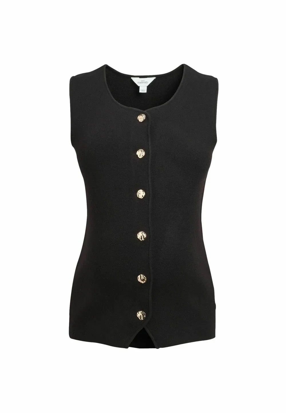 Вязаный жилет для беременных с пуговицами Next, Black