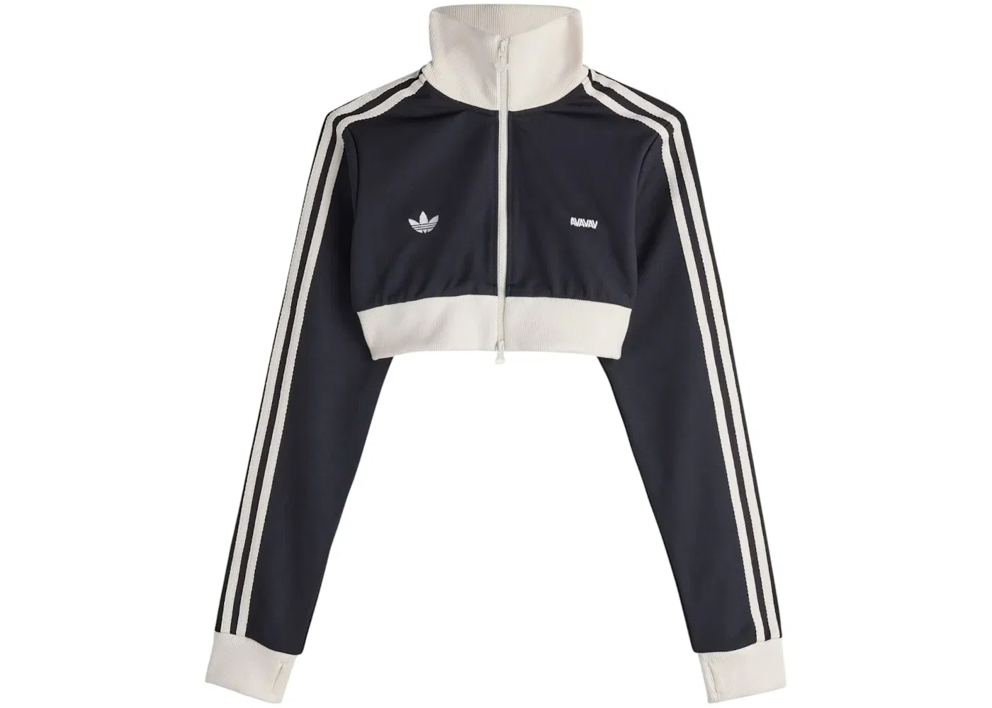 Мужской укороченный лонгслив Adidas x Avavav, черный