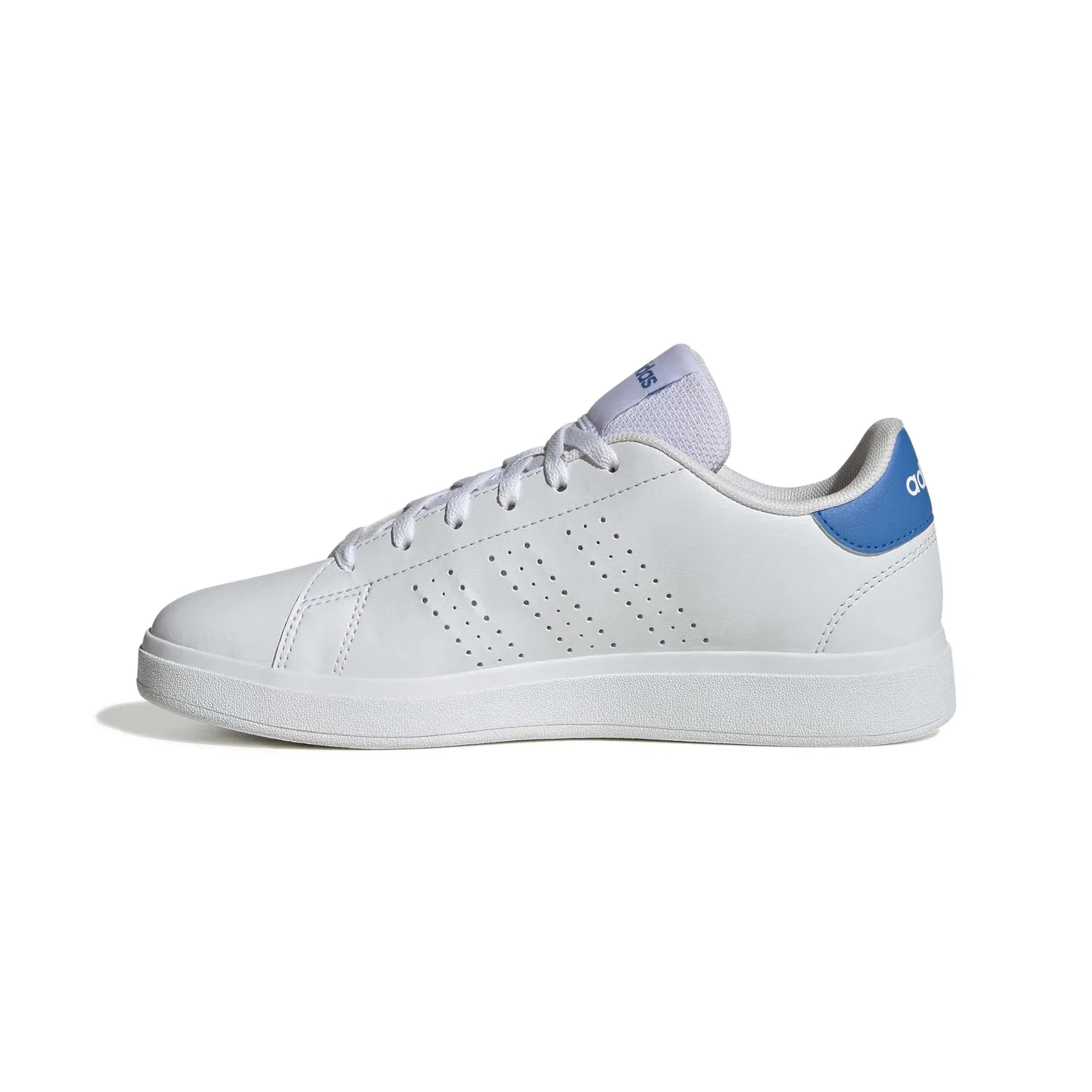 Детские кроссовки для девочек с принтом Advantage Base 2.0 Junior Adidas, Ftwr White Ftwr White Lucid Ray Blue