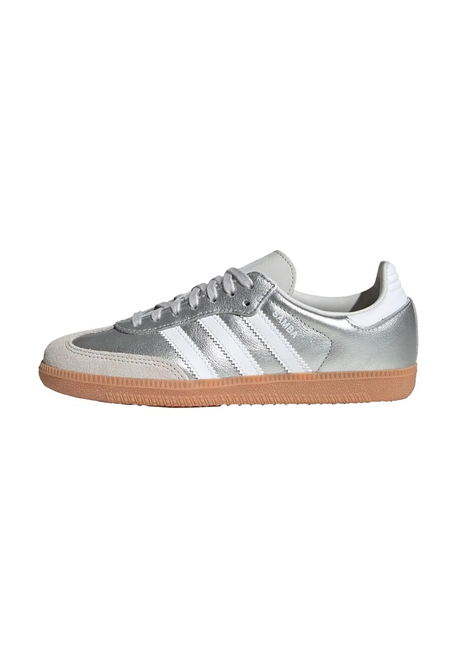Кроссовки ADIDAS ORIGINALS 'Samba' серебристого цвета
