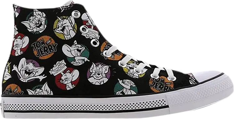 

Кроссовки Converse Tom & Jerry x Chuck Taylor All Star High Black, черный