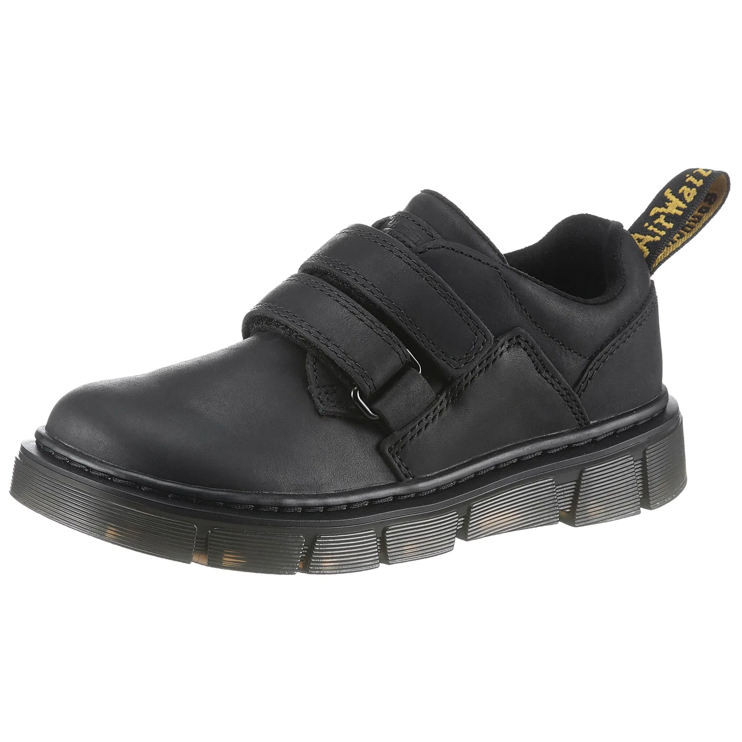 Детские сандалии Dr. Martens с липучкой, кожаные, Black