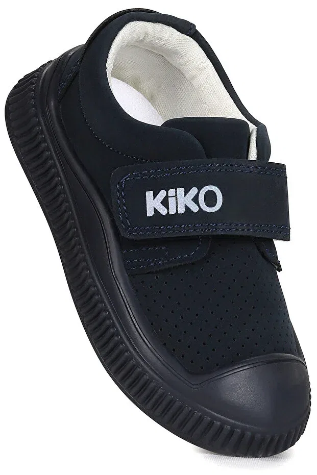 Детские повседневные ботинки для мальчиков на липучке Kiko Kids, Navy Blue
