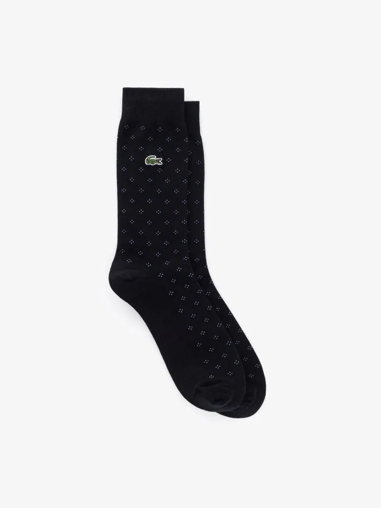 Носки LACOSTE с точечным узором, RA040E-56G, Black — фото 2