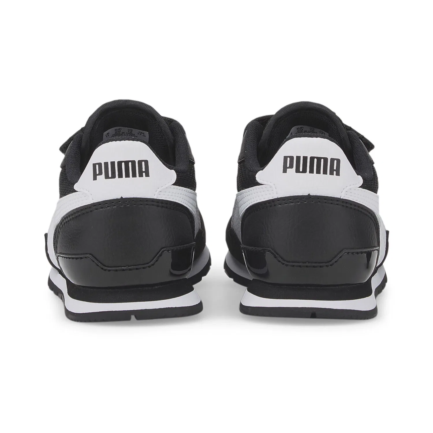 Детские кроссовки с сетчатым верхом ST Runner V3 Mesh V Puma, Black White — фото 2