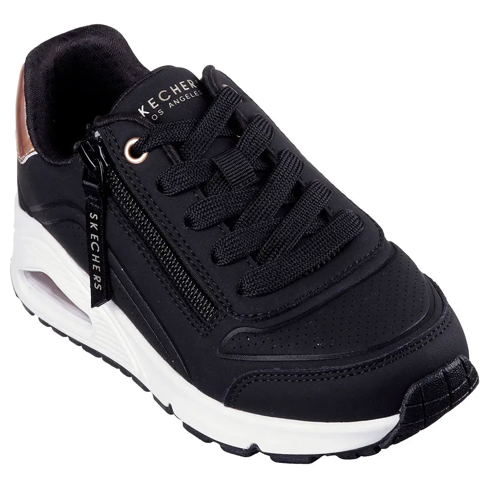 Кроссовки Uno Gen1 Zip And Stride Skechers, черный — фото 2