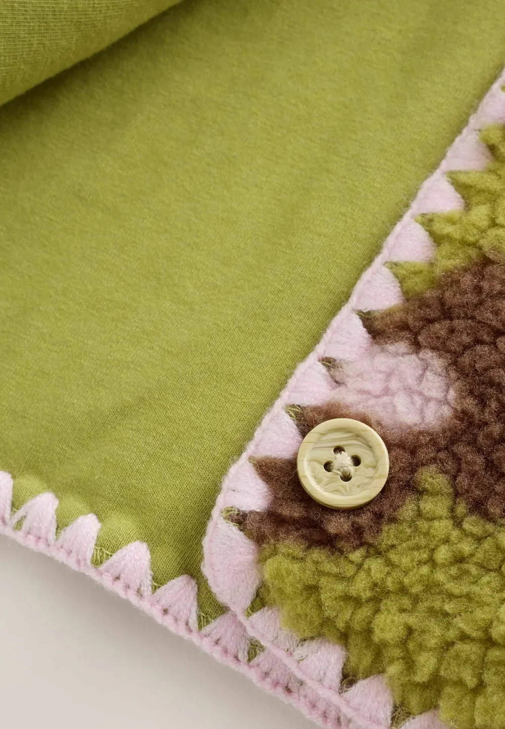 Куртка стандартного кроя - детская куртка - флисовая куртка Next, Citrine Floral Borg Button Through — фото 3