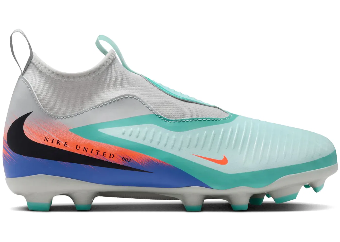 Детские бутсы Nike Phantom 6 High Academy FG/MG, Pistachio Frost/Hyper Orange