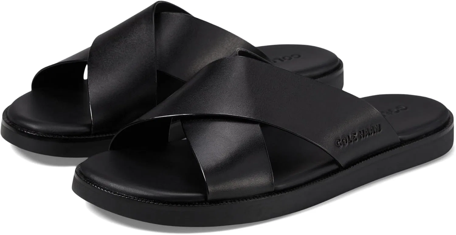 Сандалии с перекрестными ремешками Cole Haan, черный