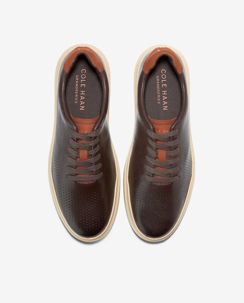 Легкие мужские кожаные кроссовки из перфорированной кожи Cole Haan, темно-коричневый — фото 4