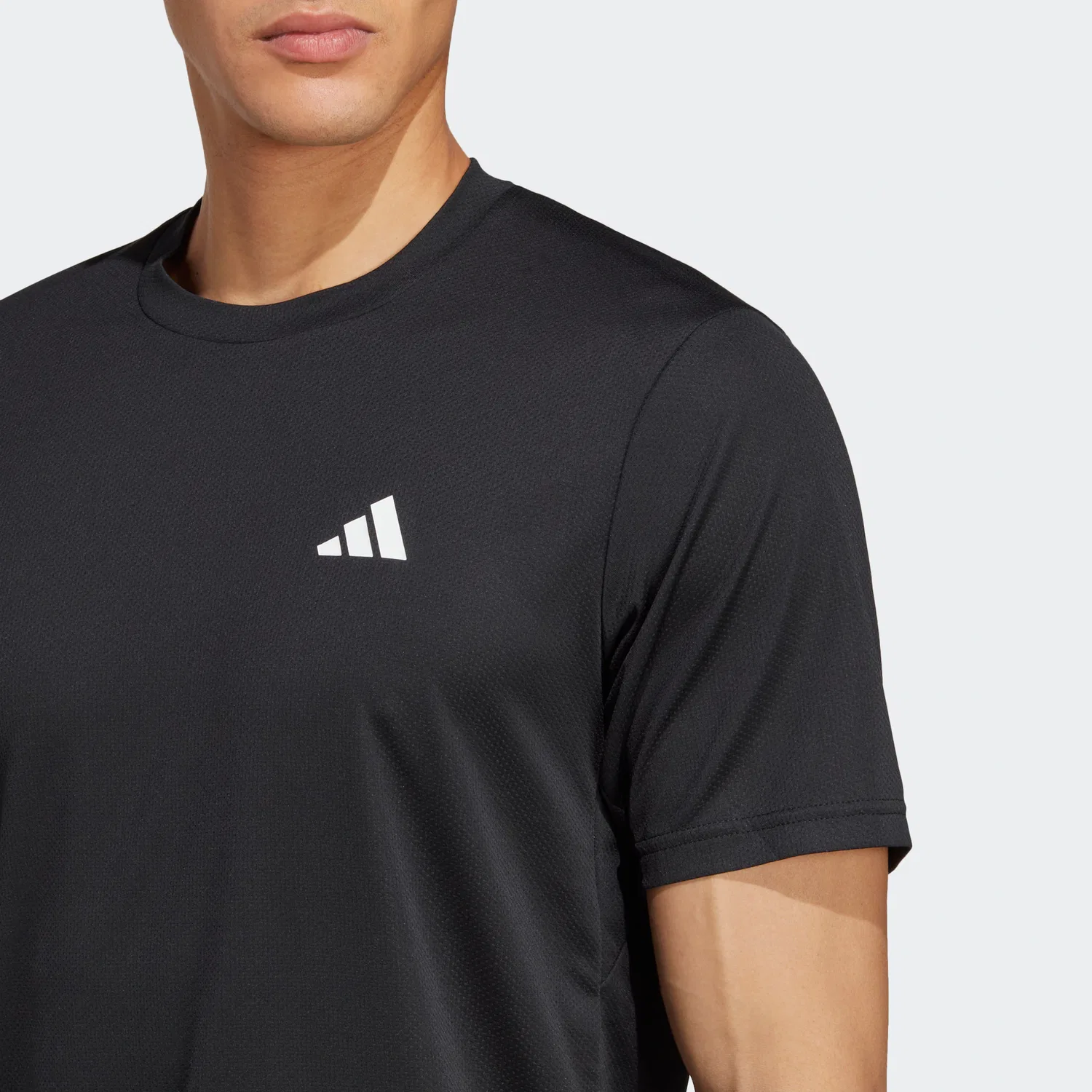 Мужская футболка с AEROREADY Adidas Performance, Black/White — фото 3
