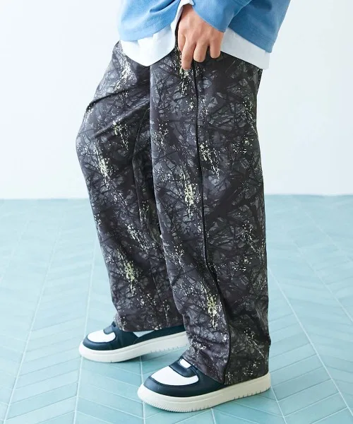 Детские широкие брюки с принтом Easy Wash devirock, Grey