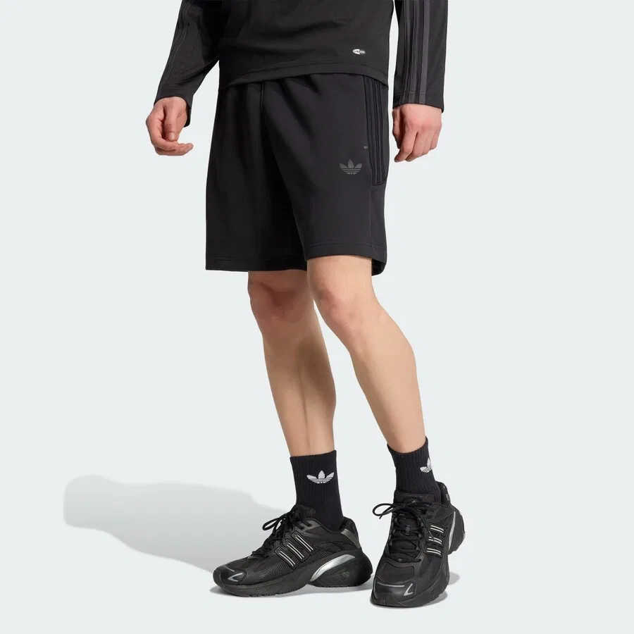 Черные шорты свободного покроя ADIDAS ORIGINALS Spacer Teamgeist 26 — фото 2