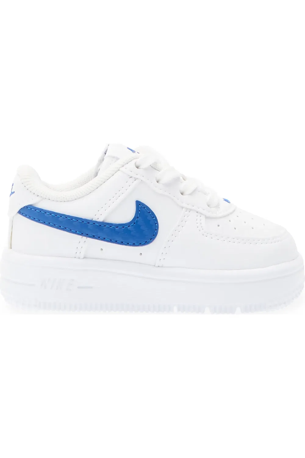 Детские кроссовки баскетбольные Air Force 1 Nike, White/Game Royal — фото 3