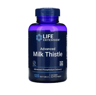 

Расторопша пятнистая улучшенная 120 капсул Life Extension
