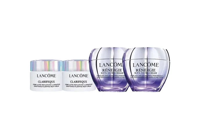 Женский набор кремов для лица Firming Peptide Anti-Trace Cream и Aurora Brightening and Moisturizing Cream, LANCOME, 50мл*2+15мл*2 — фото 3