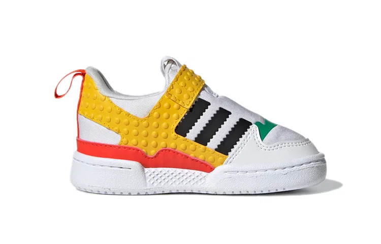 Детские кроссовки для малышей с дизайном LEGO Forum 360, Adidas Originals, White Equipment Yellow — фото 3