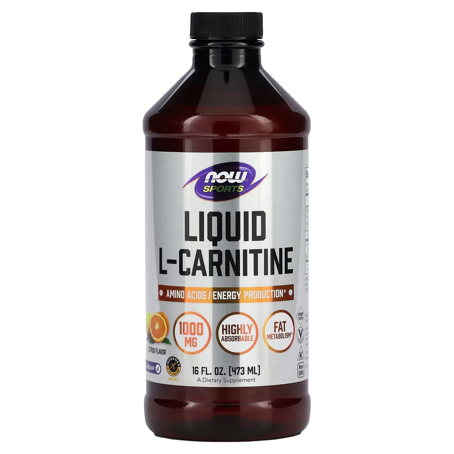 

Жидкий L-карнитин NOW Foods Sports со вкусом лимона