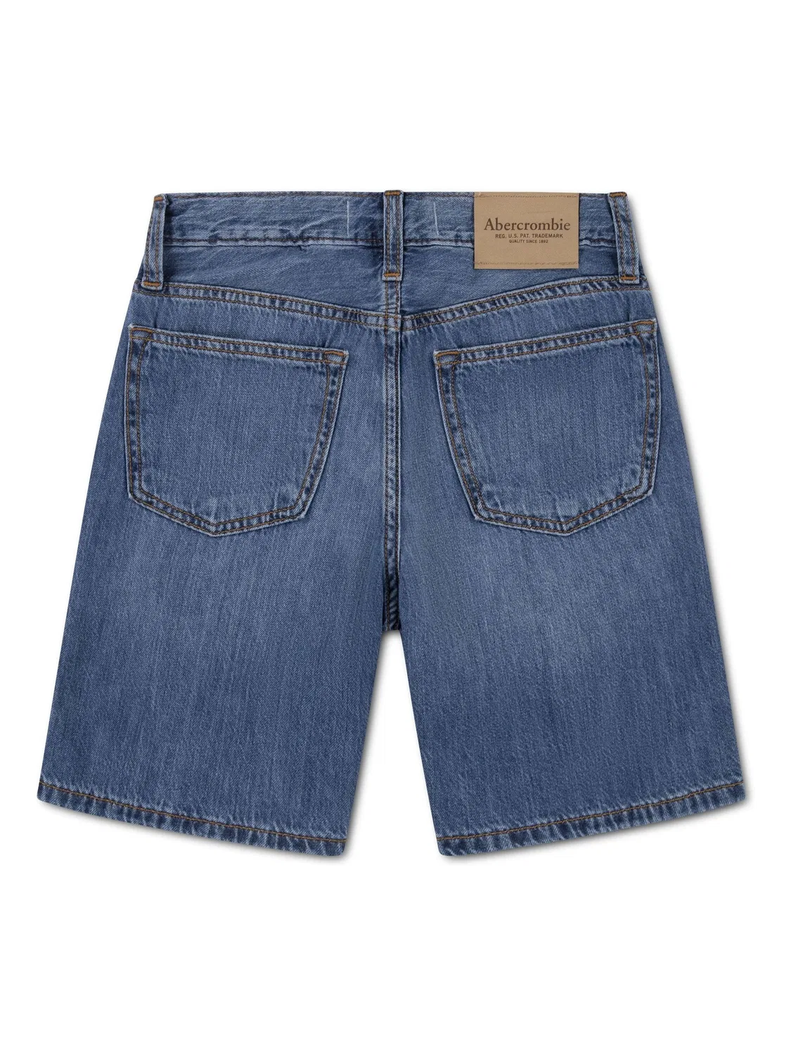 Шорты джинсовые мешковатые Abercrombie & Fitch, Light Blue — фото 2