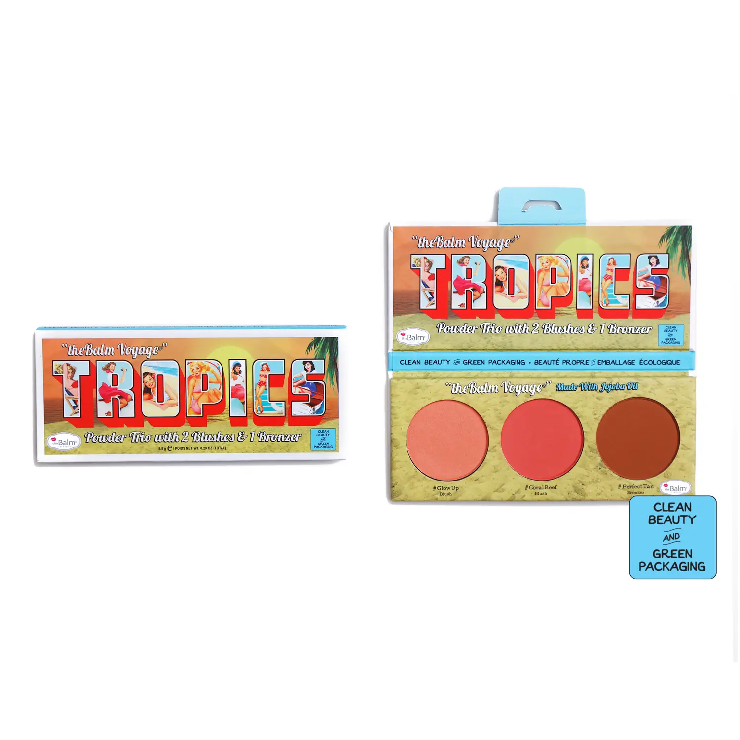 

The Balm Tropics палетка для макияжа лица, 8,5 г