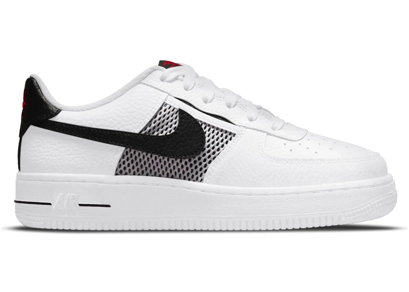 Детские кроссовки Lifestyle Nike Air Force 1 Low Mesh Pocket, White/Black