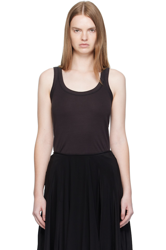 

Lemaire Черная ребристая майка