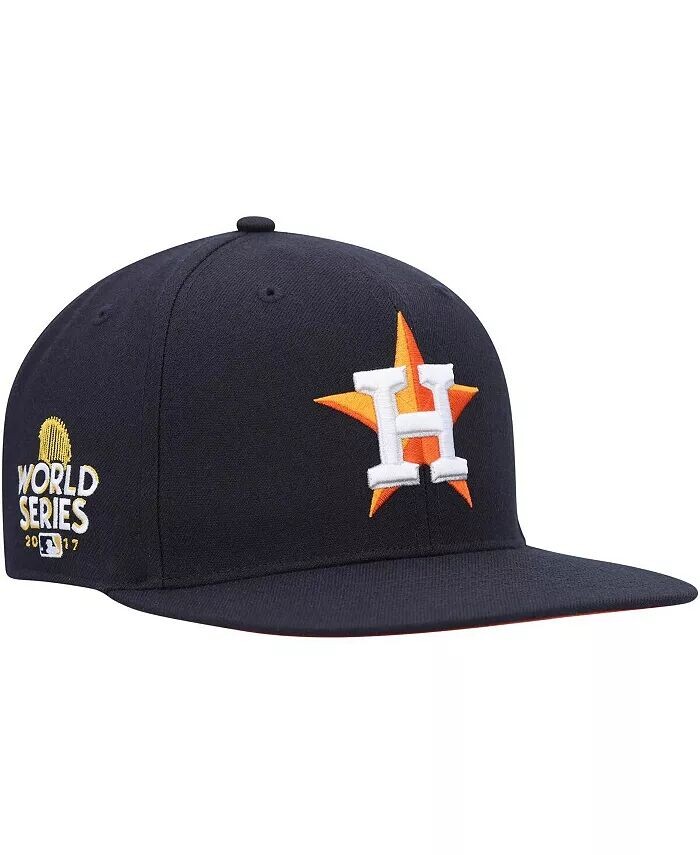 

Мужская темно-синяя кепка Houston Astros 2017 World Series Sure Shot Captain Snapback '47 Brand, синий