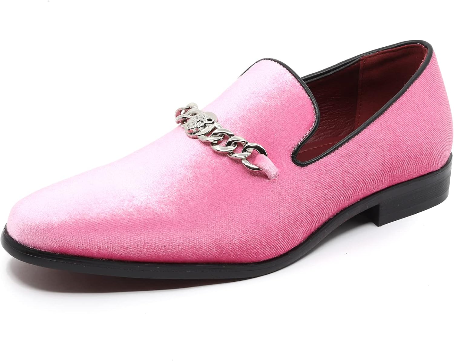 

Мужские винтажные бархатные дизайнерские классические туфли-лосьоны для смокинга, слипоны SM-43 Metrocharm, розовый