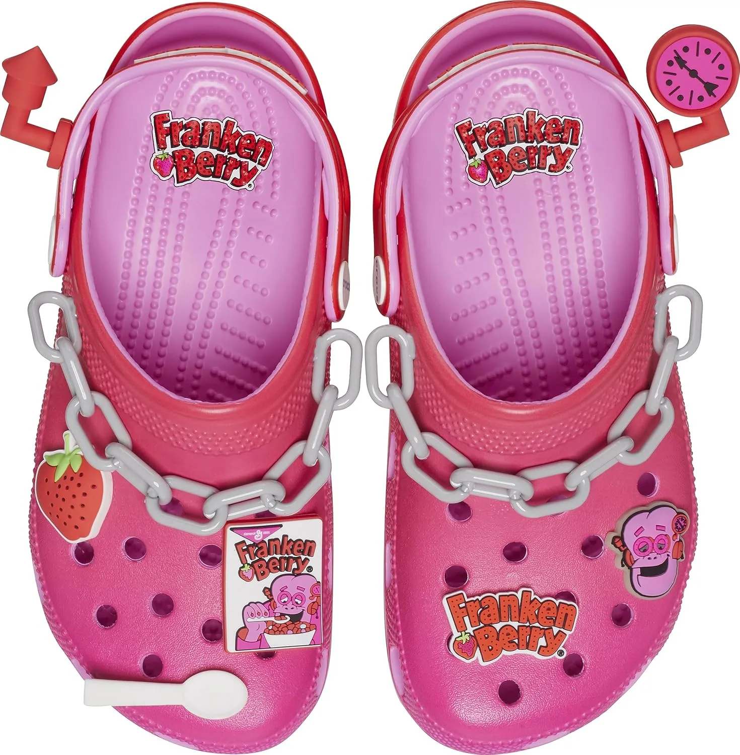 Crocs x General Mills Monster Cereals: Сабо Франкен Берри, ягодный — фото 4
