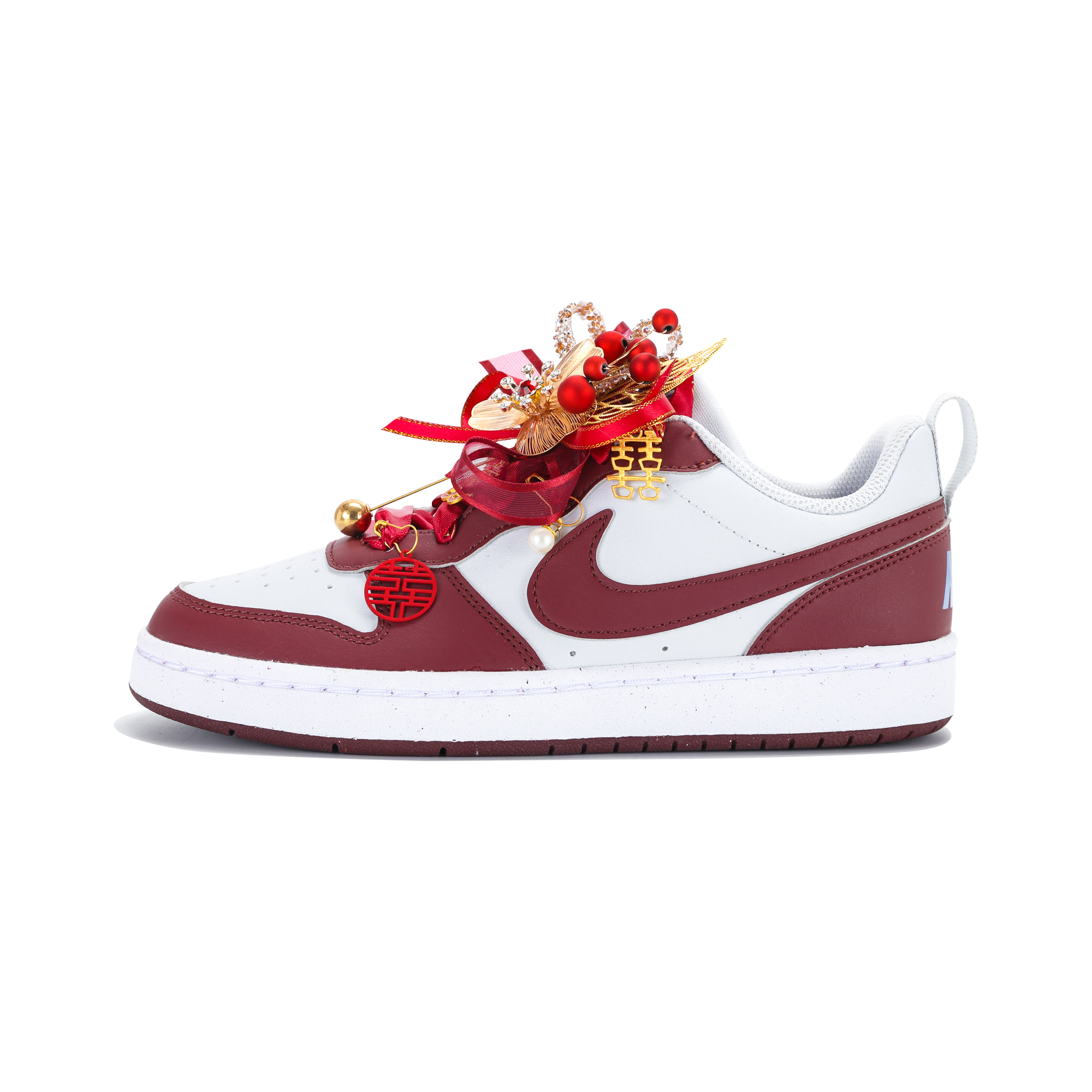 Nike Кроссовки для скейтборда Court Borough Low Top, женские, красные