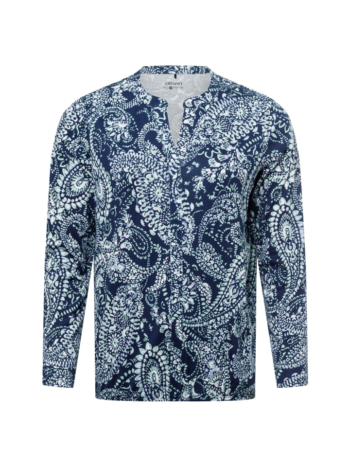 

Футболка Olsen Langarmshirt Clara, цвет marine weiß