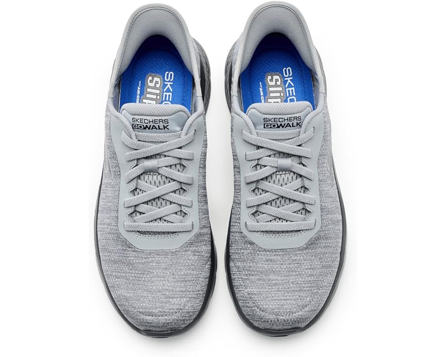 Мужские кроссовки SKECHERS Performance Go Walk Flex Hands Free Slip-In, Gray/Blue — фото 2