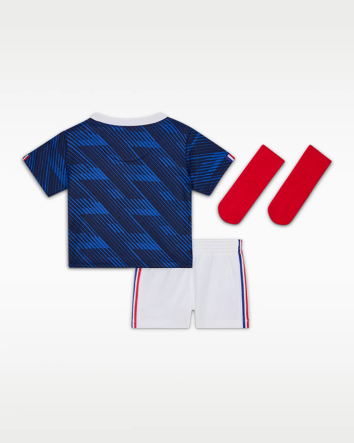 Детский футбольный комплект Nike FFF 2026 Stadium Home (3 предмета), Game Royal/Blackened Blue/White/Metallic Copper — фото 2