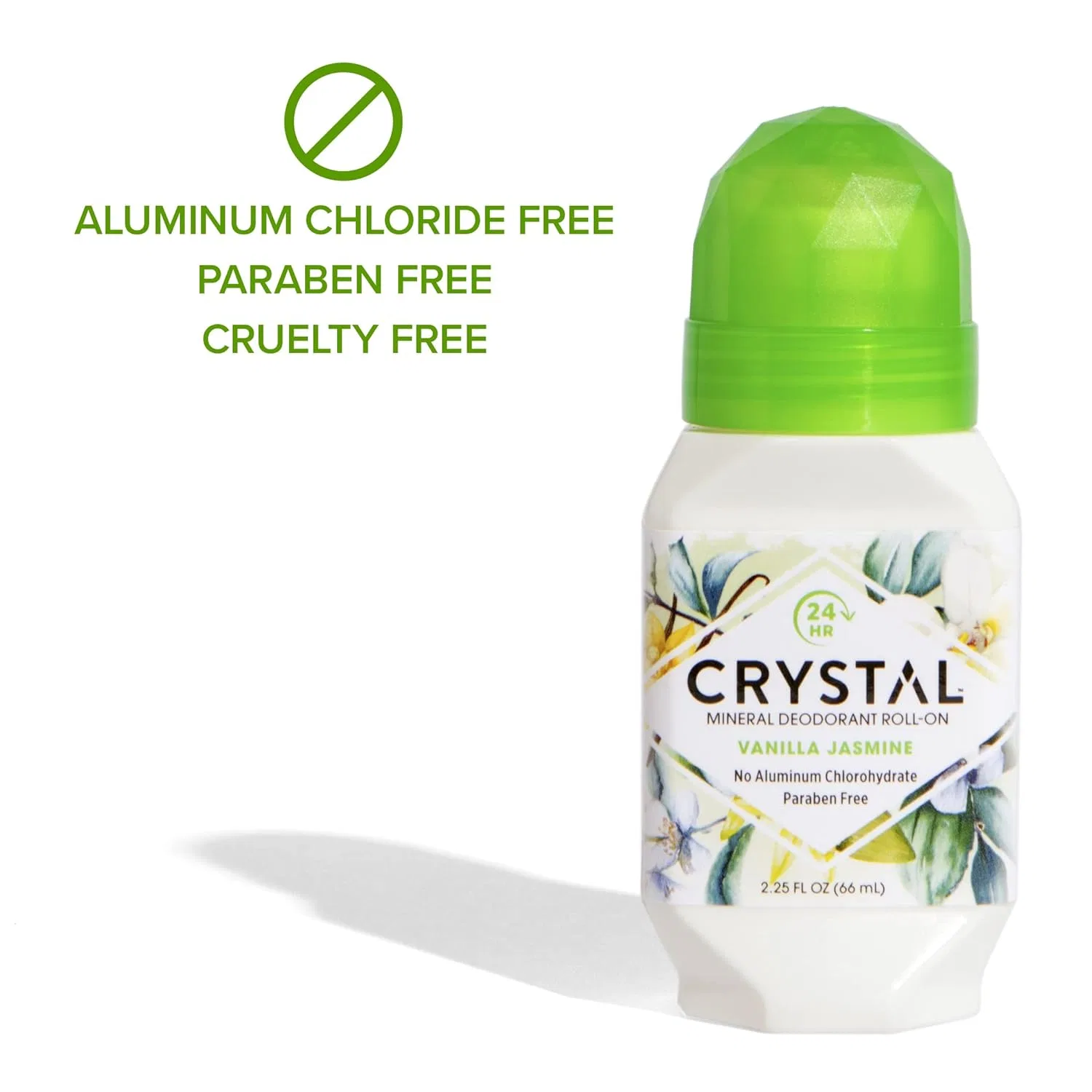 Минеральный дезодорант-ролик Crystal с ароматом ванили и жасмина, 66.7 мл Crystal Essence — фото 4