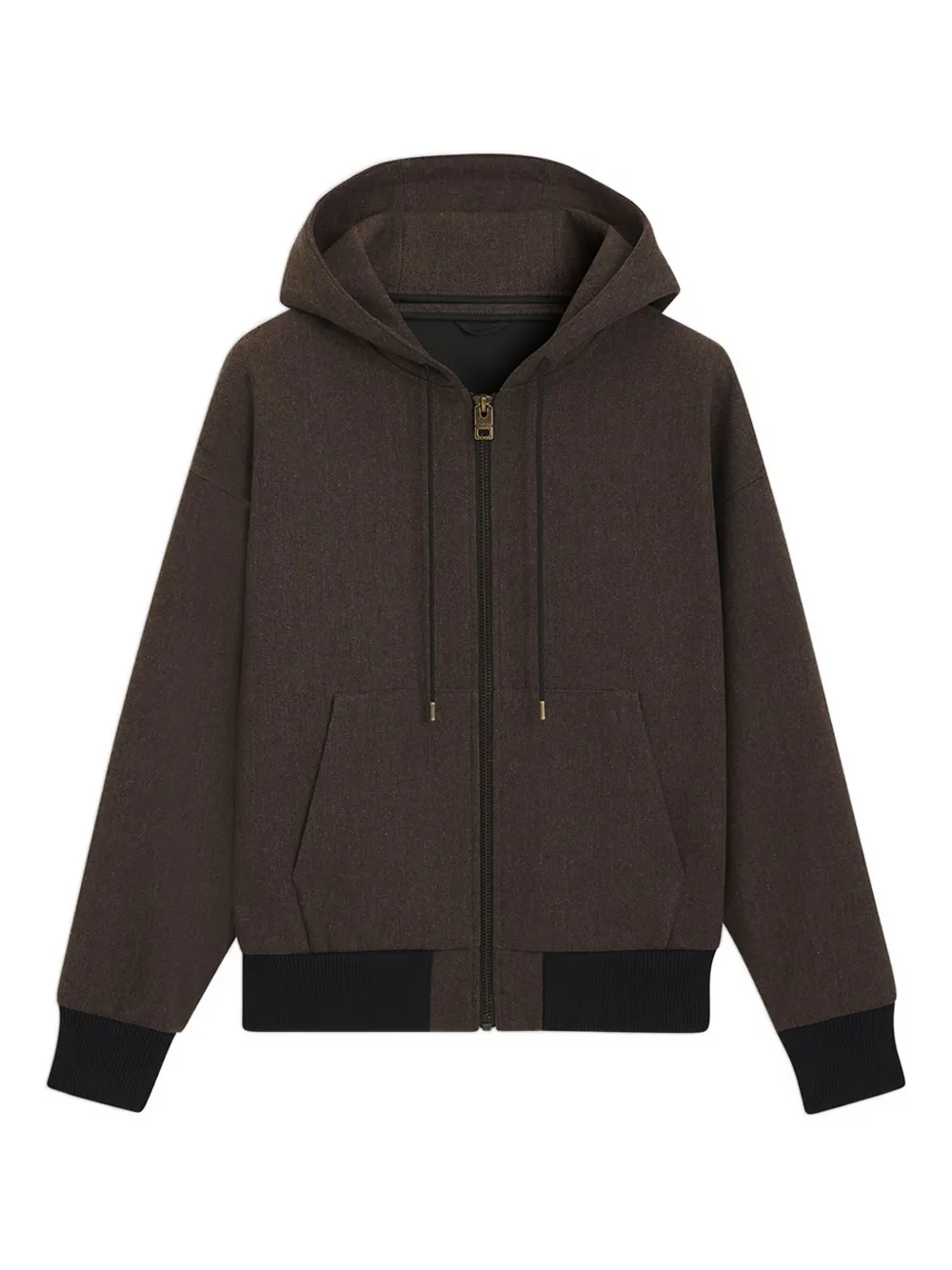 

Куртка с капюшоном на молнии Hugo, коричневый