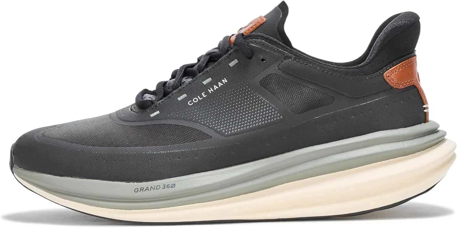 Мужские беговые кроссовки Cole Haan Original Grand Quadstar, Black British Tan Periscope — фото 2