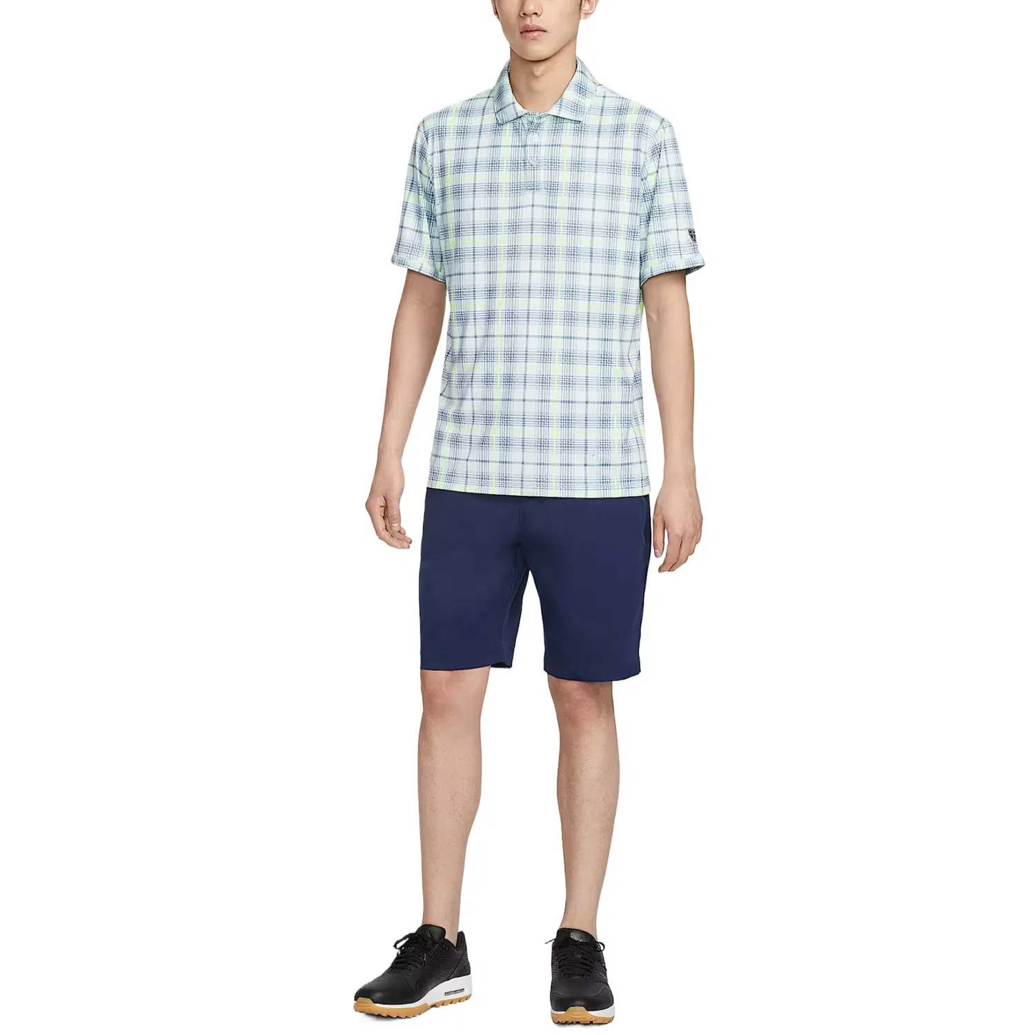 Мужское поло для гольфа Dri-FIT Tartan Nike, Slight Green — фото 4