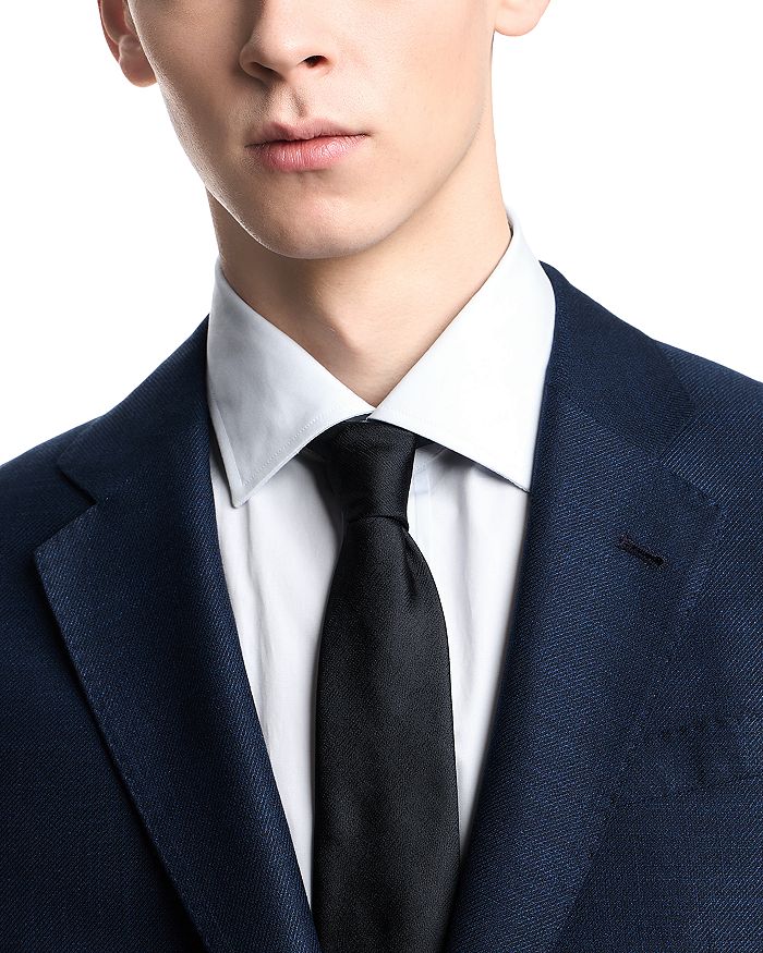 Классический блейзер с вырезными лацканами Regular Fit Emporio Armani, синий — фото 4