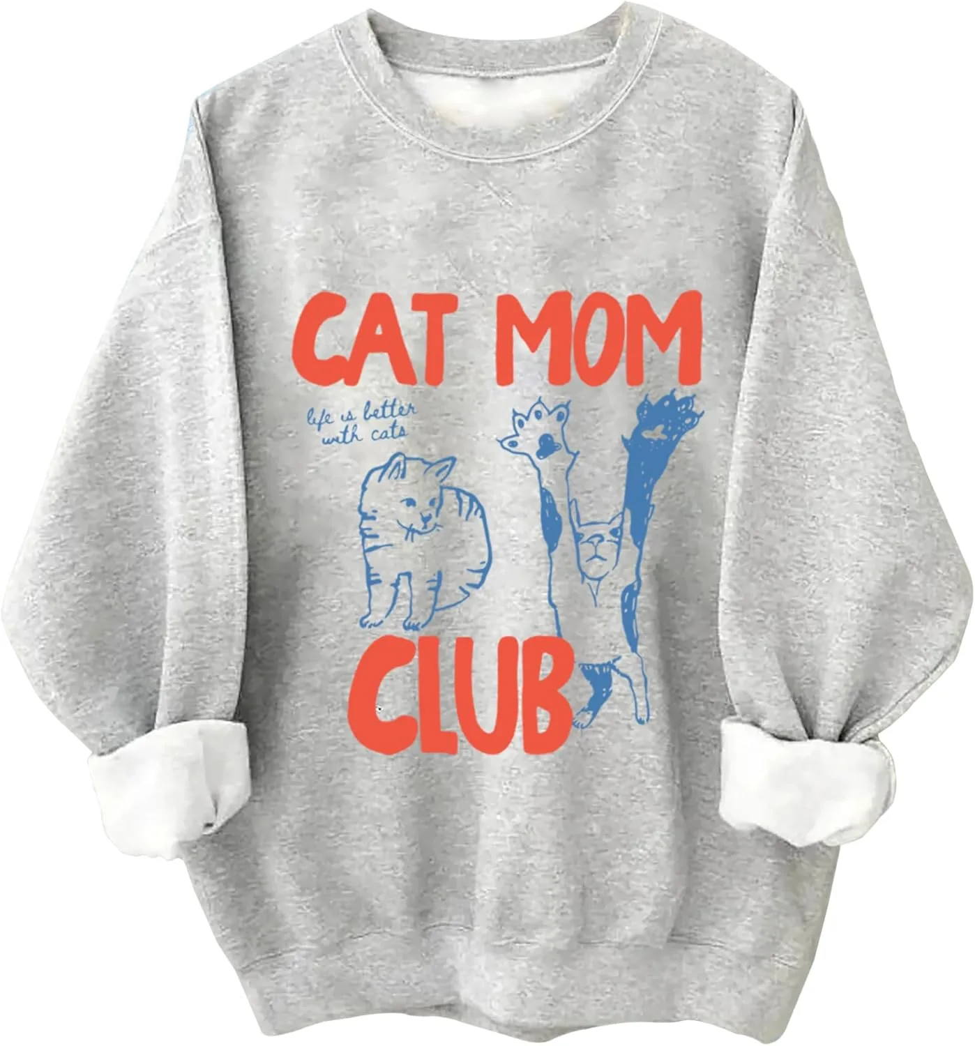 

Толстовка Cat Mom Club с милым принтом для любителей кошек Relliot