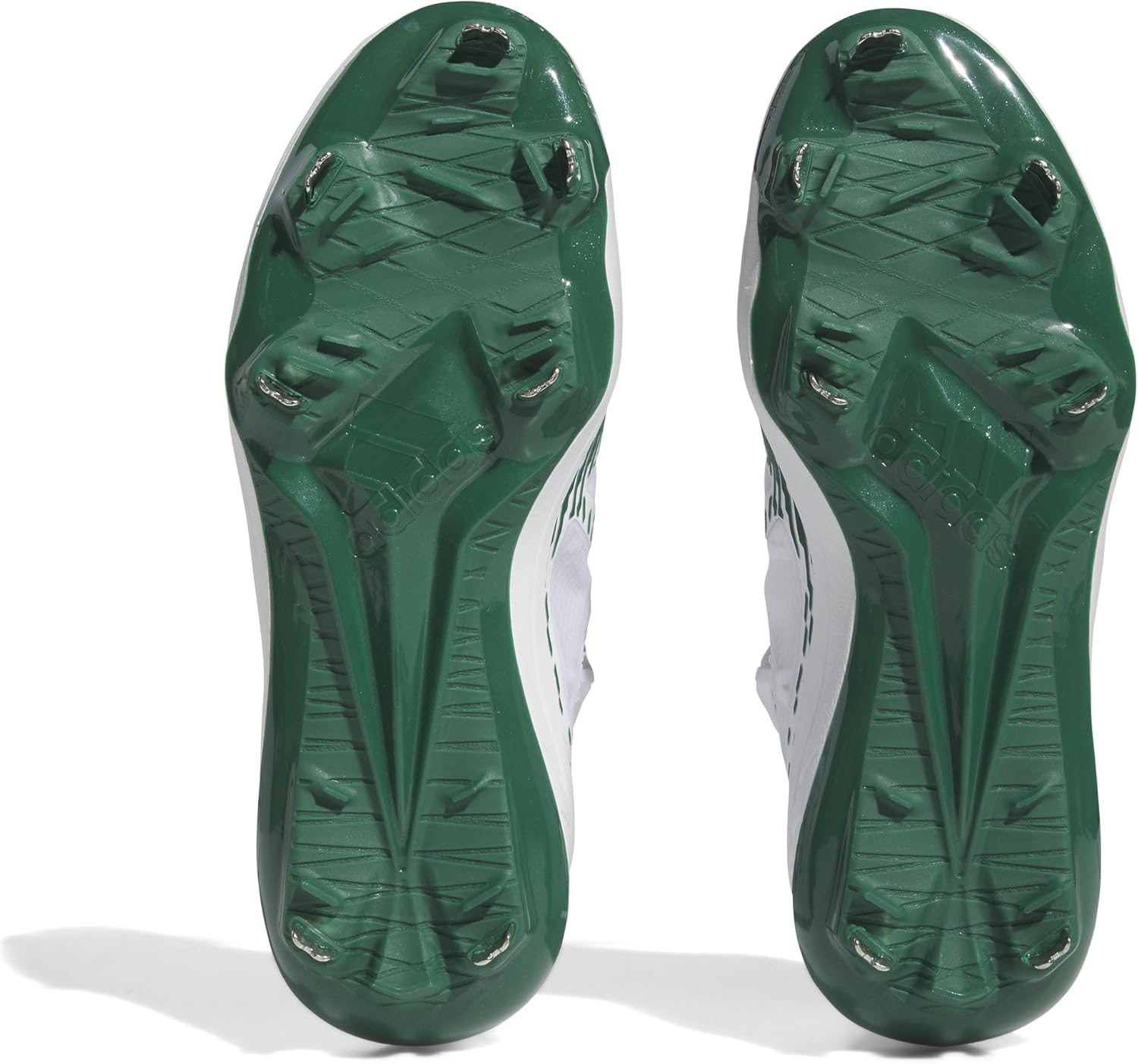 Мужские кроссовки Adidas Adizero Afterburner 9, белый/зеленый/темно-зеленый — фото 3