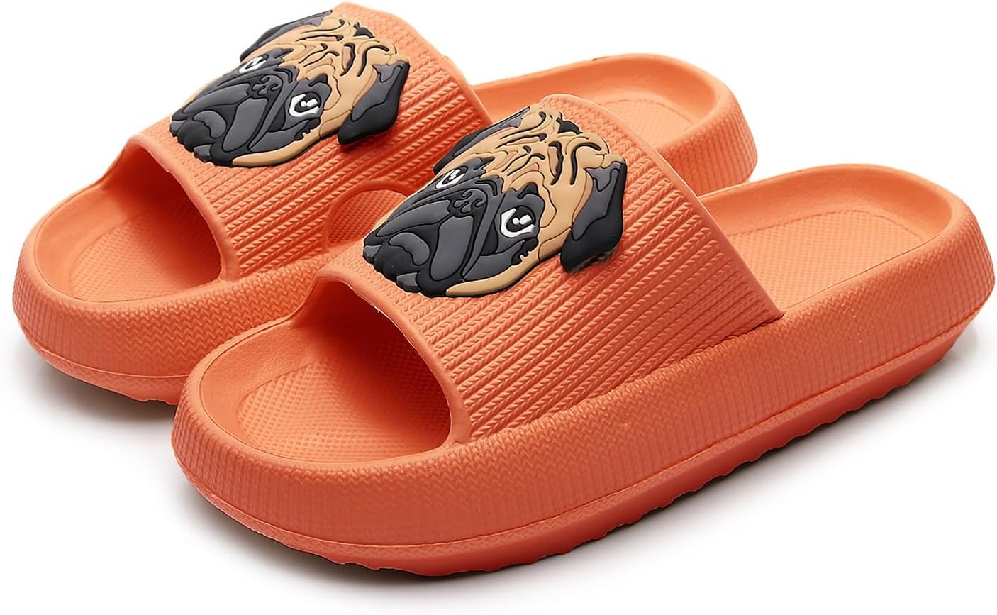 

Тапочки oukisam для женщин и мужчин, толстая подошва, ультра-удобные, как облако, летние пляжные шлепанцы, тапочки для ванной с противоскользящей подошвой, оранжевый