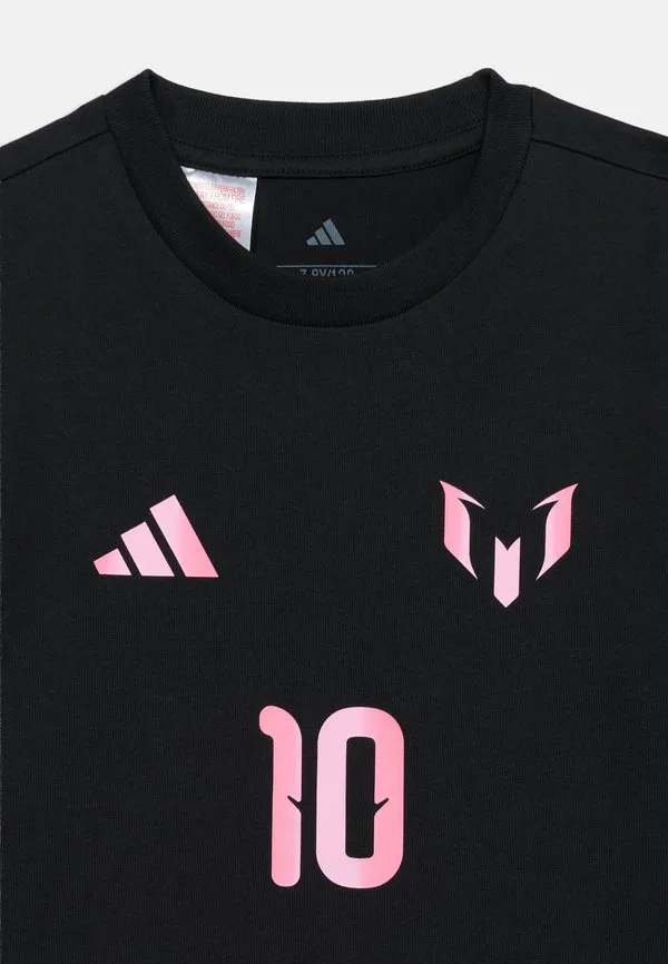 Спортивная футболка унисекс с изображением месси Adidas Performance, Black — фото 4