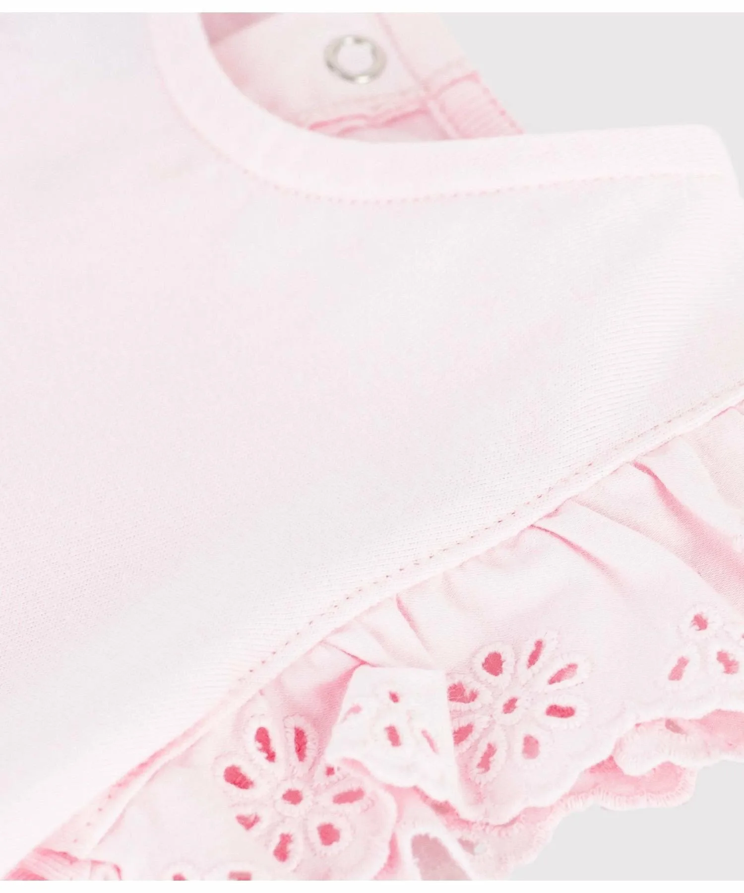 Футболка с оборками на рукавах PETIT BATEAU, Light Pink — фото 3